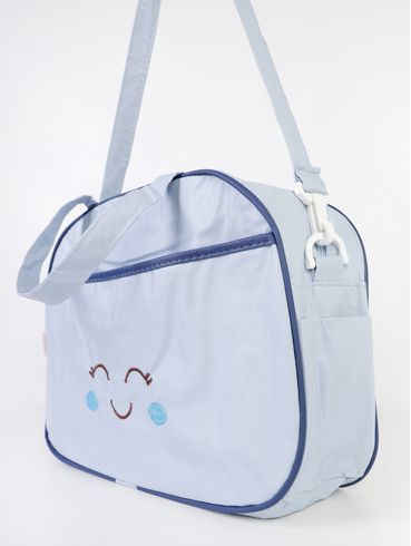 Kit com 02 Bolsas Maternidade Infantil - AZUL CLARO