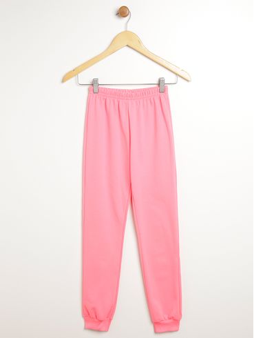 Calça Moletinho Juvenil Para Menina - ROSA