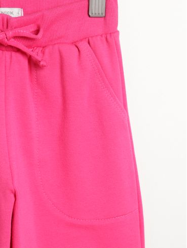 Calça Moletom Infantil Para Menina - PINK