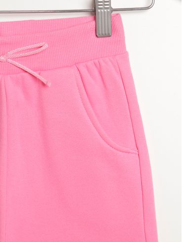 Calça Moletom Infantil Para Menina - ROSA