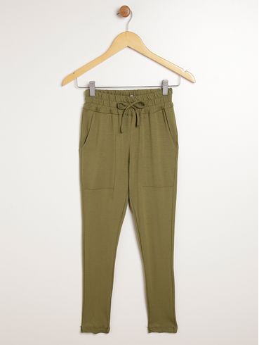 Calça Legging Juvenil Para Menina - VERDE