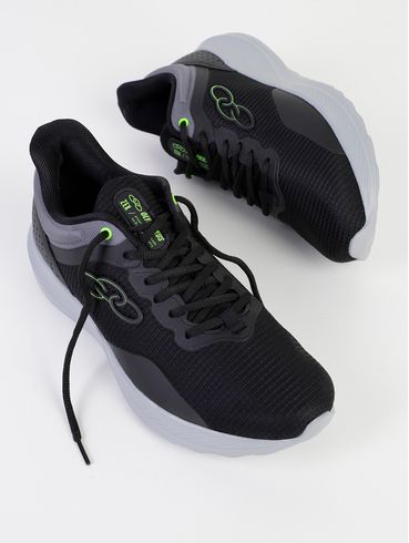 Tênis Esportivo Zex Olympikus Masculino PRETO/CINZA