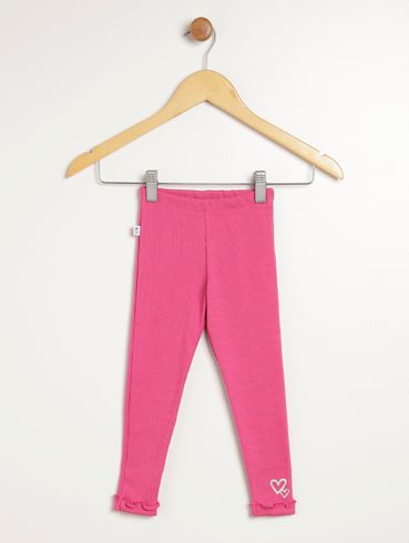 Calça Legging Infantil Para Menina - PINK