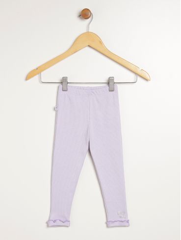 Calça Legging Infantil Para Menina - LILAS