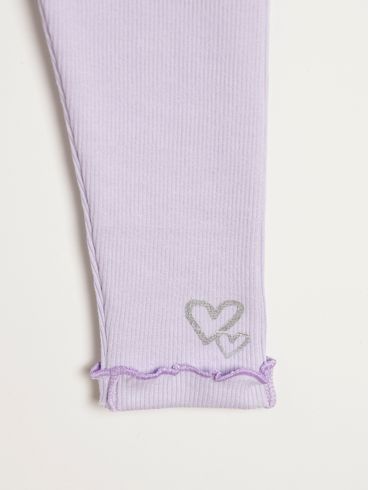 Calça Legging Infantil Para Menina - LILAS