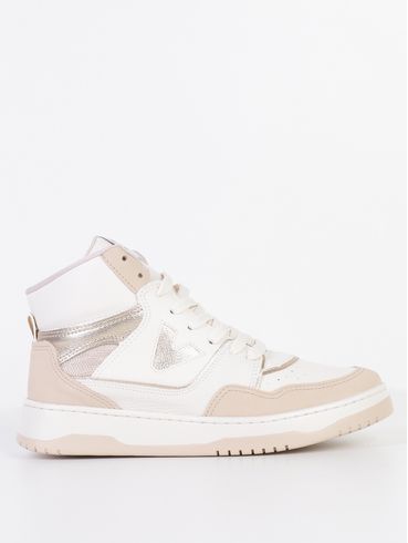 Tênis Cano Alto Via Marte Feminino OFF WHITE/DOURADO