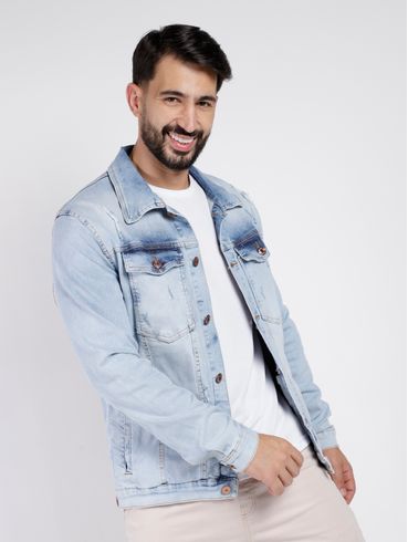 Jaqueta Jeans Masculina AZUL
