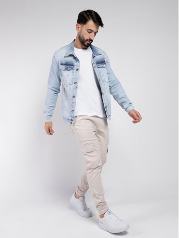 Jaqueta Jeans Masculina AZUL
