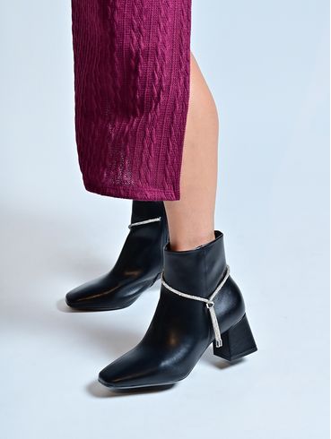 Bota Cano Curto Vizzano Feminina PRETO