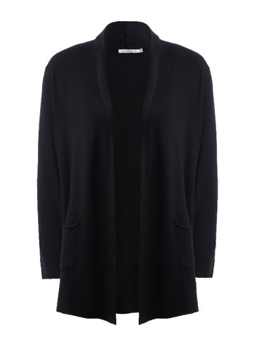 Cardigan de Tricot Alongado Feminino PRETO