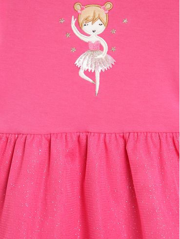 Vestido Manga Longa Flik Infantil Para Menina - ROSA