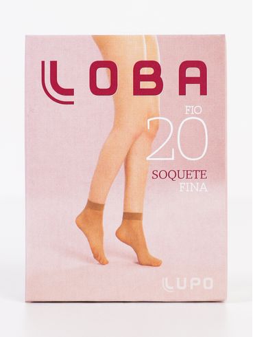 Meia Soquete Fio 20 Lupo Feminina PRETO