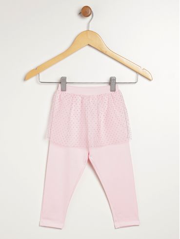 Calça Legging Flik Infantil Para Menina - ROSA CLARO