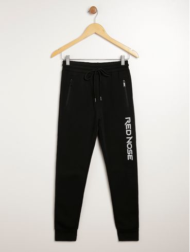 Calça Esportiva Juvenil Para Menino - PRETO