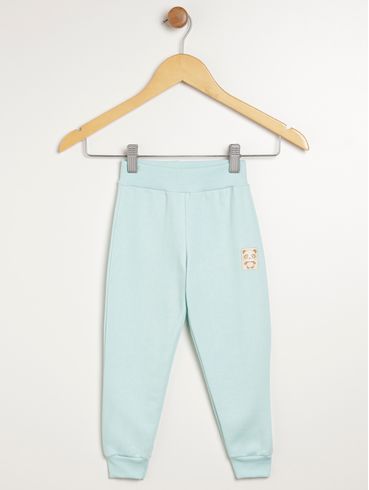 Calça Moletom Infantil Para Menino - VERDE