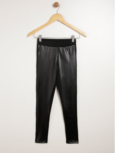 Calça Cirrê Juvenil Para Menina - PRETO