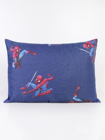 Travesseiro Hedrons Spiderman Infantil - AZUL