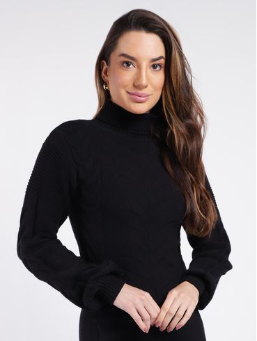Conjunto Longo Feminino PRETO