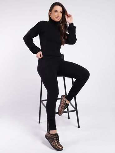 Conjunto Longo Feminino PRETO