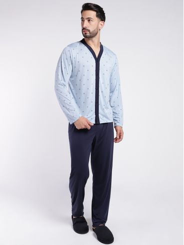 Pijama Longo Masculino AZUL/MARINHO