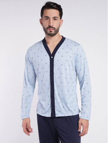 Pijama Longo Masculino AZUL/MARINHO