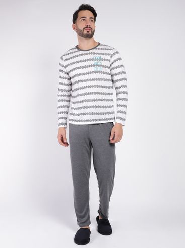 Pijama Longo Masculino MESCLA