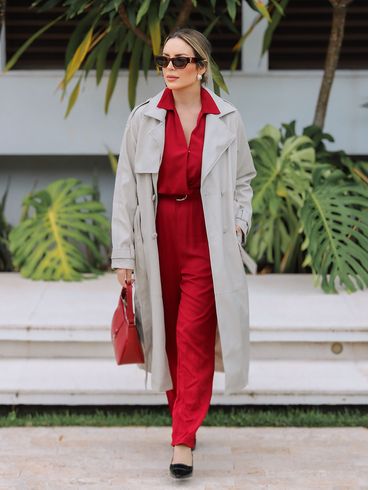 Macacão Feminino VERMELHO