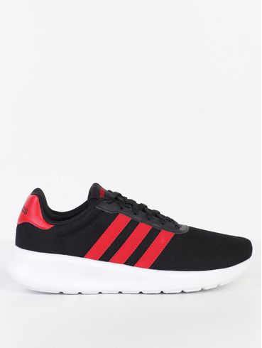 Tênis Esportivo Lite Racer 3.0 Adidas Masculino PRETO/VERMELHO