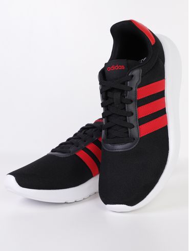 Tênis Esportivo Lite Racer 3.0 Adidas Masculino PRETO/VERMELHO