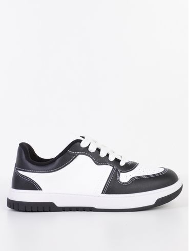 Tênis Casual Flatform Vizzano Feminino BRANCO/PRETO