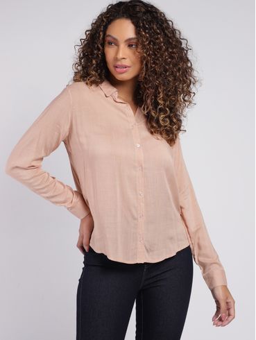 Camisa Manga Longa Feminina BEGE