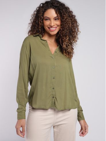 Camisa Manga Longa Feminina VERDE