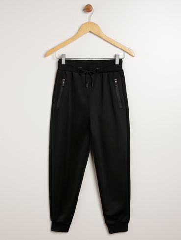 Calça Esportiva Kid+ Infantil Para Menino - PRETO