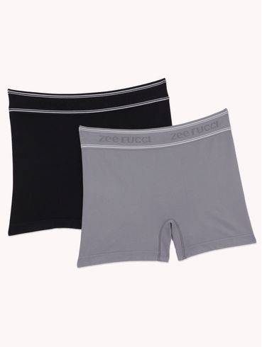 Kit Com 02 Cuecas Boxer Plus Size Masculina CHUMBO/PRETO