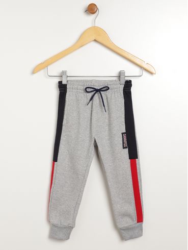 Calça Jogger Moletom Infantil Para Menino - MESCLA