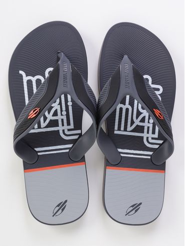 Chinelo Mormaii Masculino CINZA/PRETO