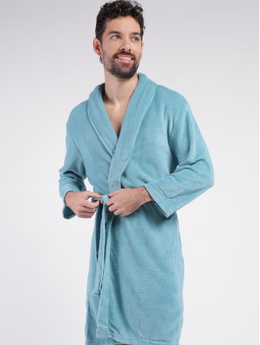 Roupão Corttex Masculino Azul Claro