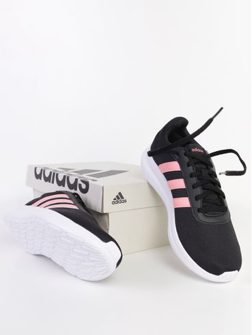 Tênis Lite Racer Adidas Feminino PRETO/ROSA