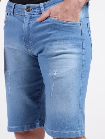 Bermuda Jeans Masculina AZUL