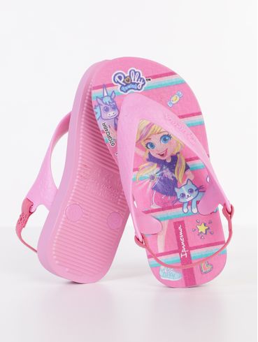 Chinelo Polly Itapema Infantil Para Bebê Menina - ROSA