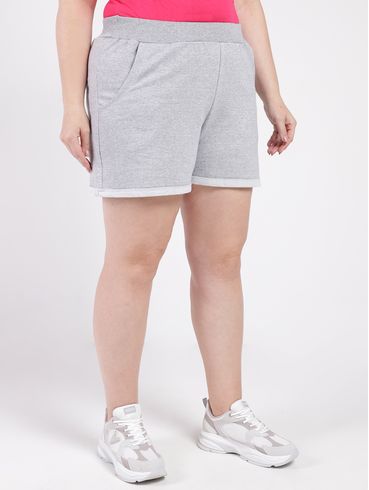 Short Plus Size Feminino MESCLA