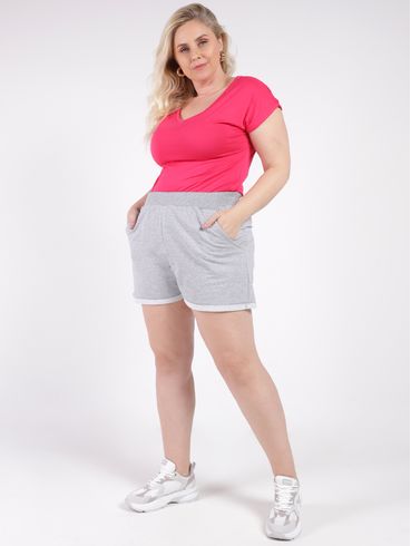 Short Plus Size Feminino MESCLA