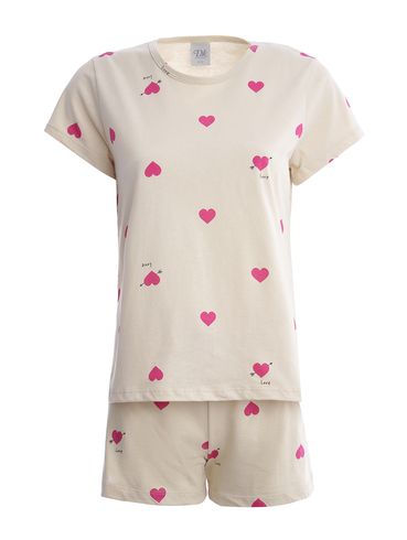 Pijama Curto Feminino CREME