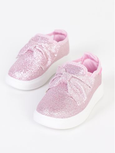 Tênis Novopé Infantil Para Bebê Menina - ROSE/BRANCO