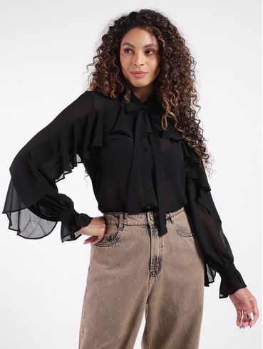 Camisa Eagle Rock Feminina PRETO