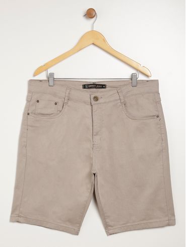 Bermuda Sarja Plus Size Masculina CAQUI