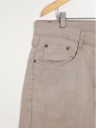 Bermuda Sarja Plus Size Masculina CAQUI