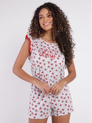 Pijama Curto Feminino MESCLA