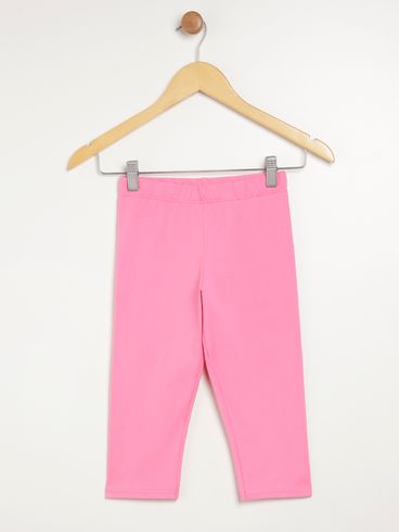 Calça Legging Corsário Juvenil Para Menina - ROSA