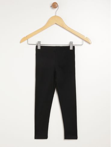 Calça Legging Infantil Para Menina - PRETO